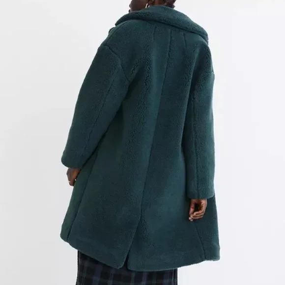 NWT Madewell Sherpa Teddy Coat - Picture 6 of 13